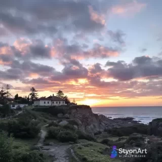 Peisaj Fantastic – Oraș AI în Nori