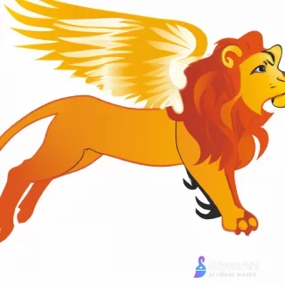 Lion with wings