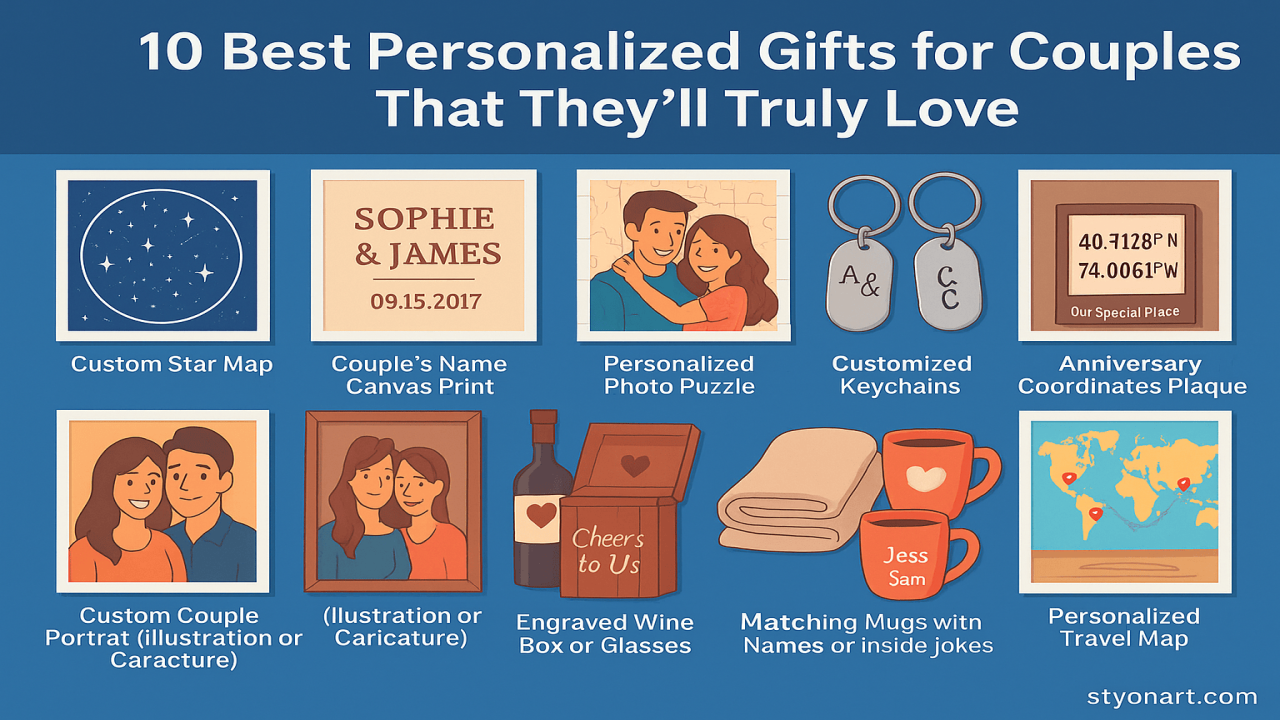 10 Best Personalized Gifts for Couples That They’ll Truly Love