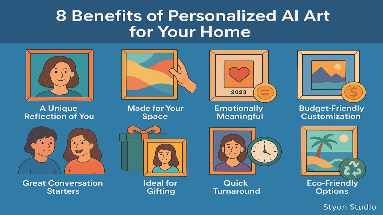 8 Benefits of Personalized AI Art for Your Home