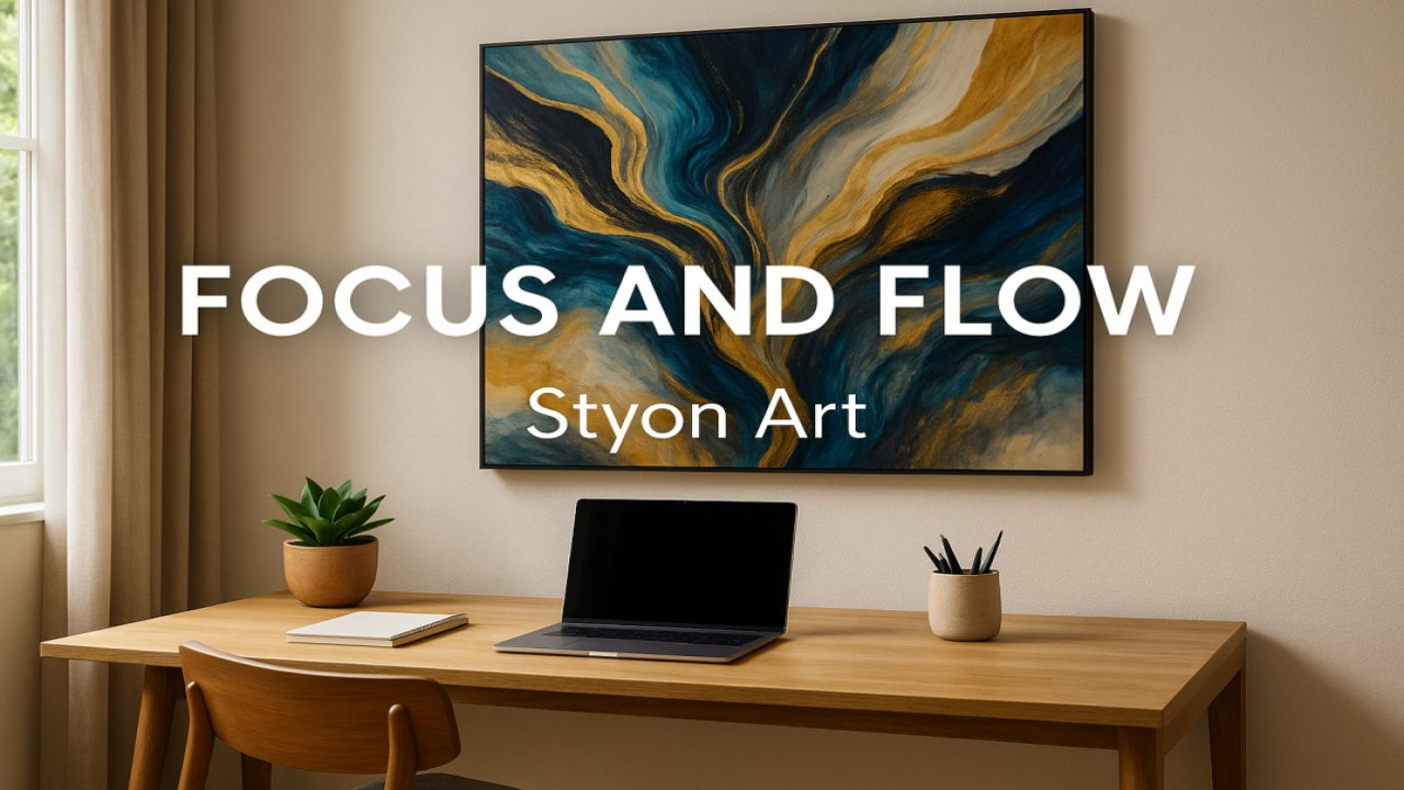 Focus and Flow – How Art Boosts Productivity and Creativity at Home 🧠🎨