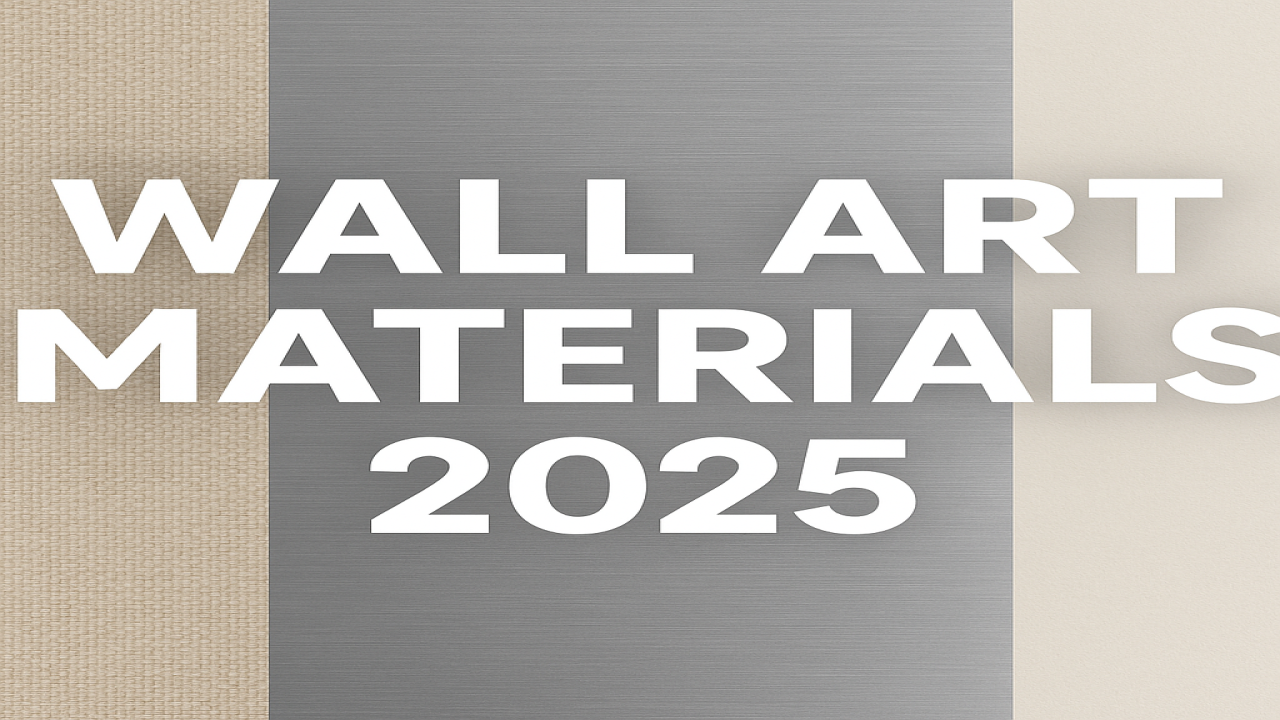 The Best Wall Art Materials in 2025: Canvas vs Metal vs Posters