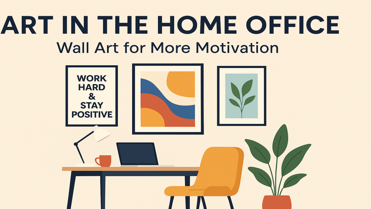 Art in the Home Office: Wall Art for More Motivation