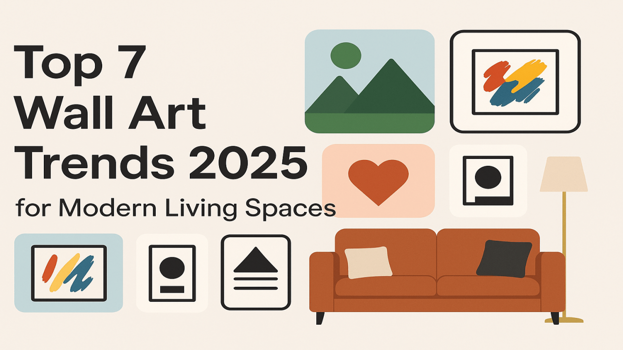 Top 7 Wall Art Trends 2025 for Modern Living Spaces