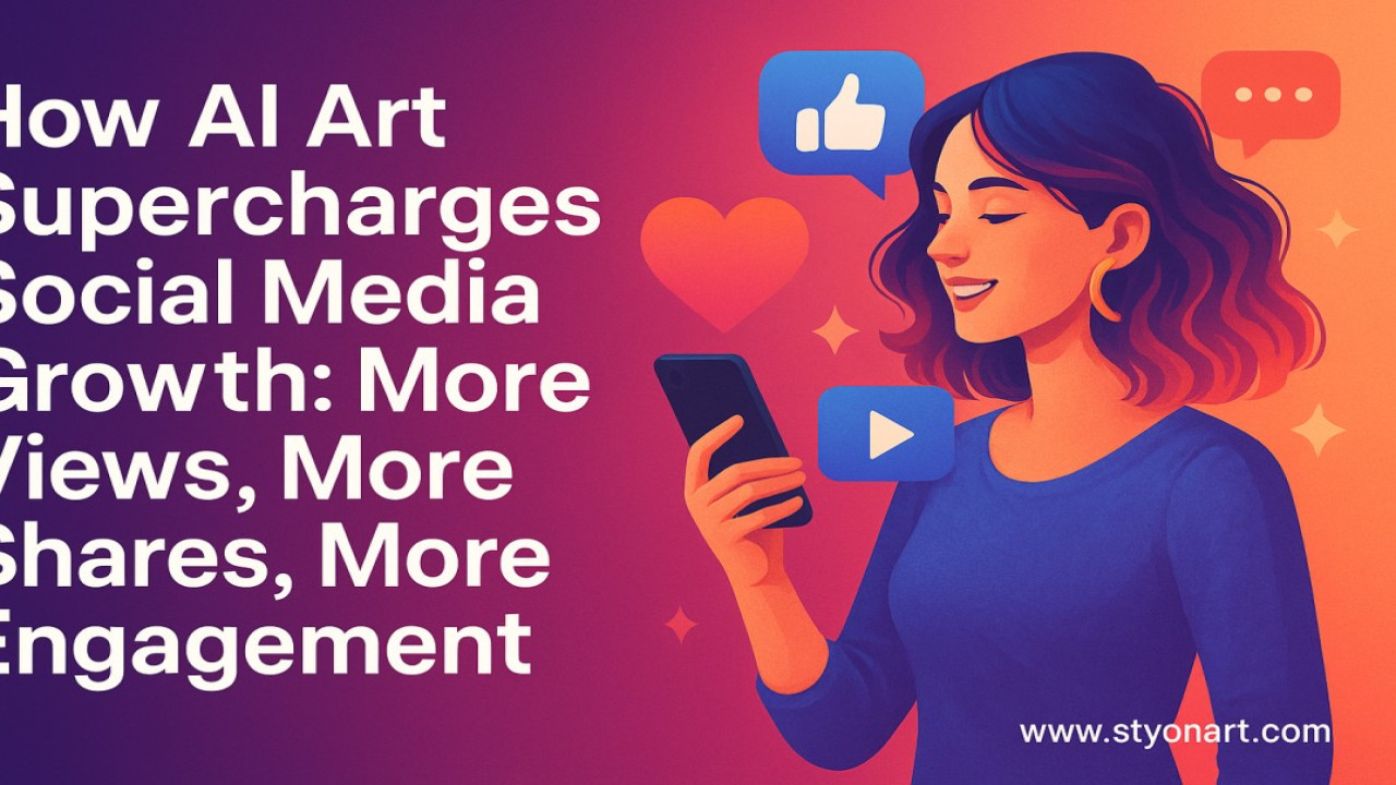 How AI Art Supercharges Social Media Growth: More Views, More Shares, More Engagement