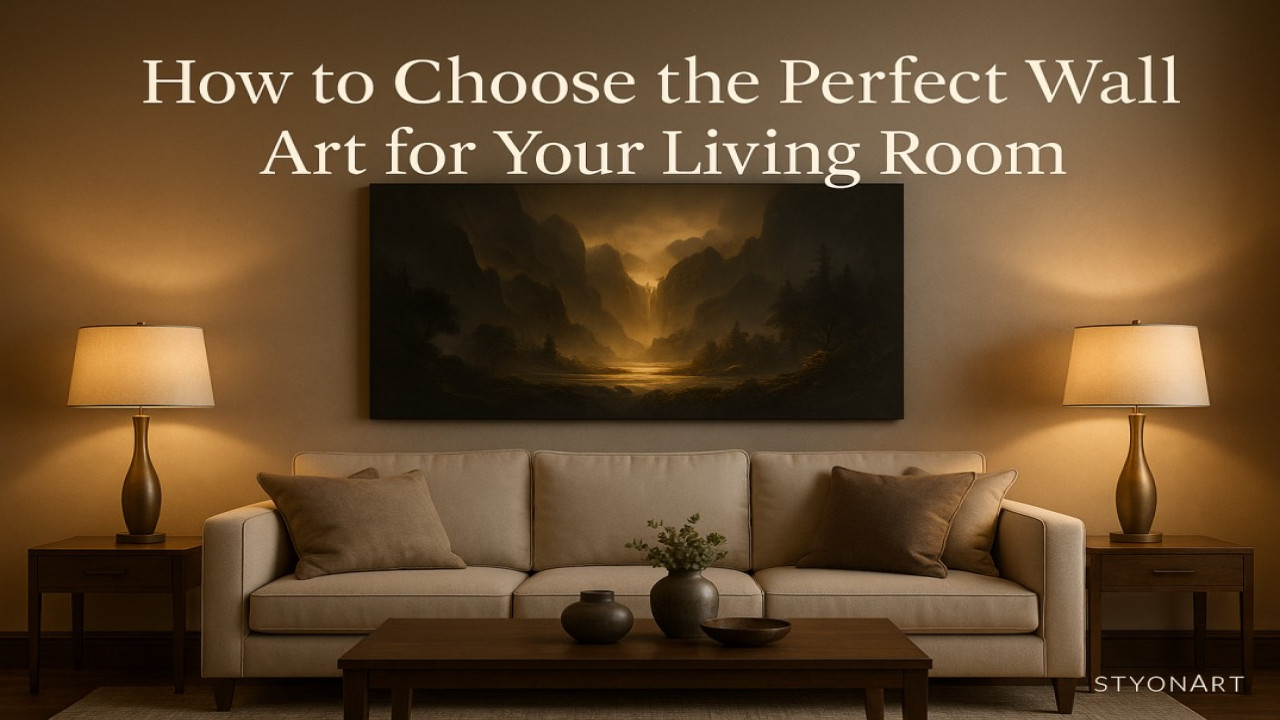 🎨 How to Choose the Perfect Wall Art for Your Living Room