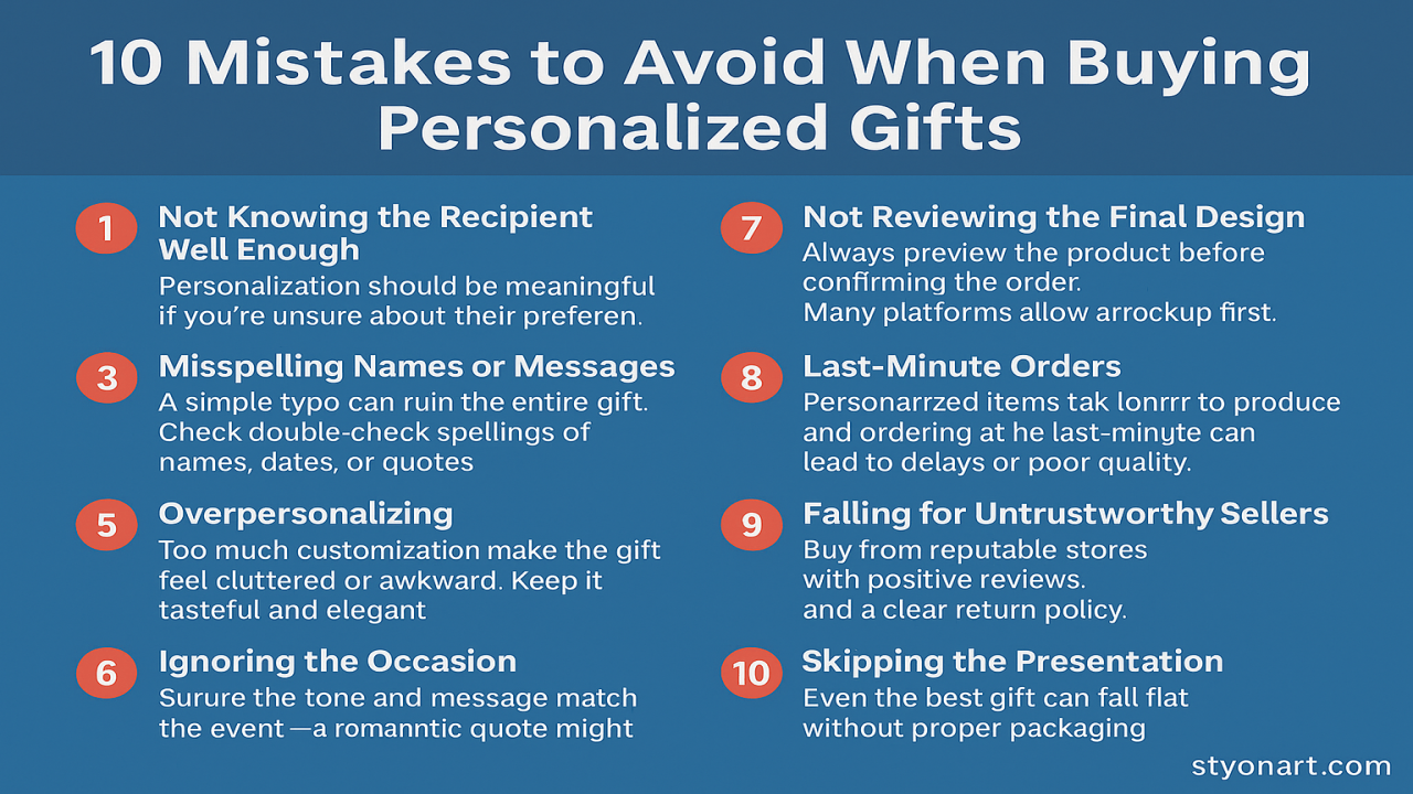 10 Mistakes to Avoid When Buying Personalized Gifts