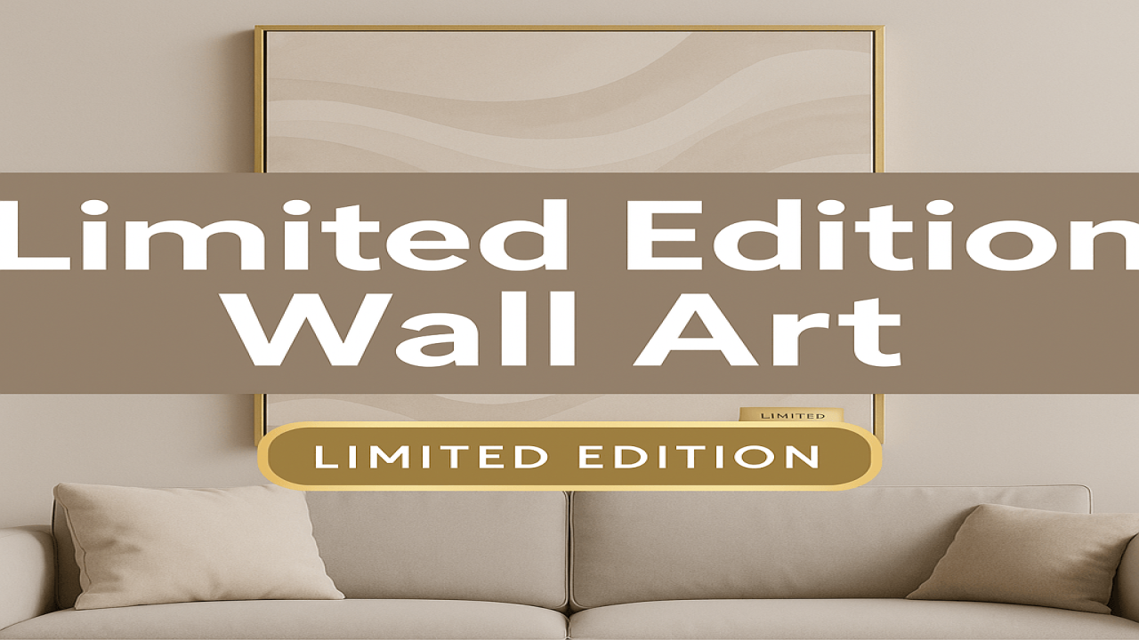 Limited Edition Wall Art: Why Exclusive Pieces Are Trending