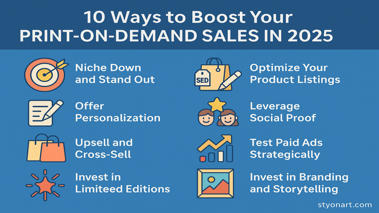 10 Ways to Boost Your Print-on-Demand Sales in 2025