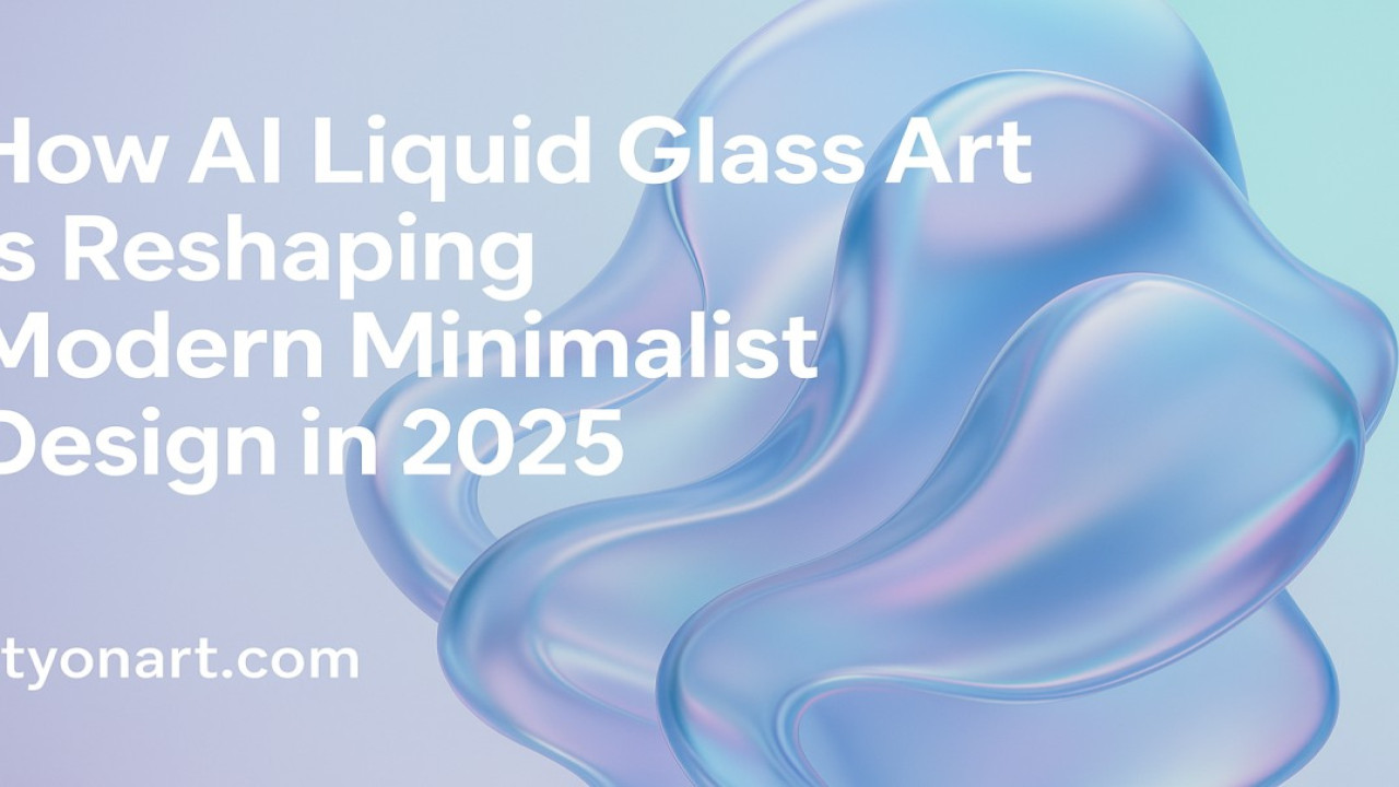 How AI Liquid Glass Art Is Reshaping Modern Minimalist Design in 2025