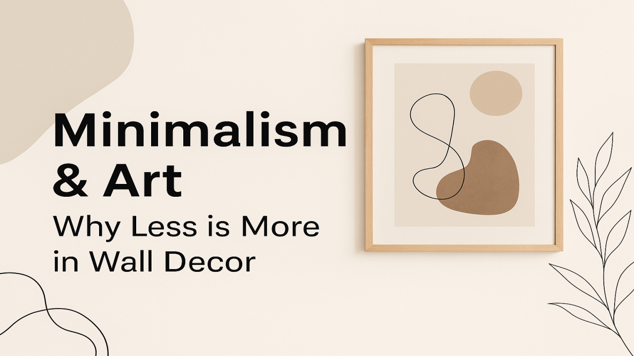 Minimalism & Art: Why Less is More in Wall Decor  Slug: