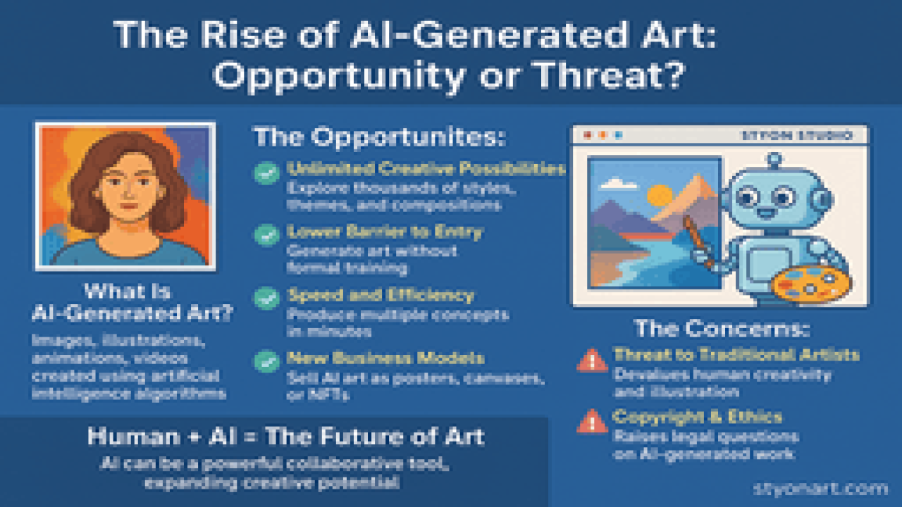 The Rise of AI-Generated Art: Opportunity or Threat?