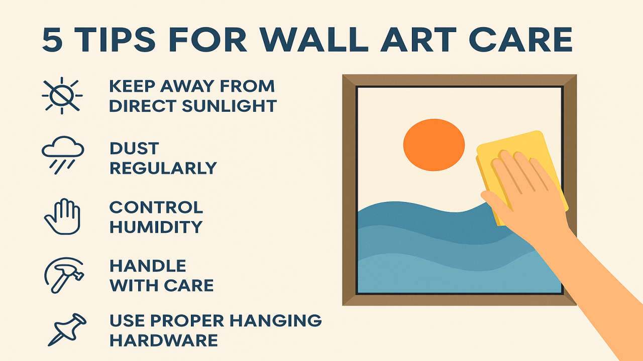 5 Essential Tips for Taking Care of Your Wall Art