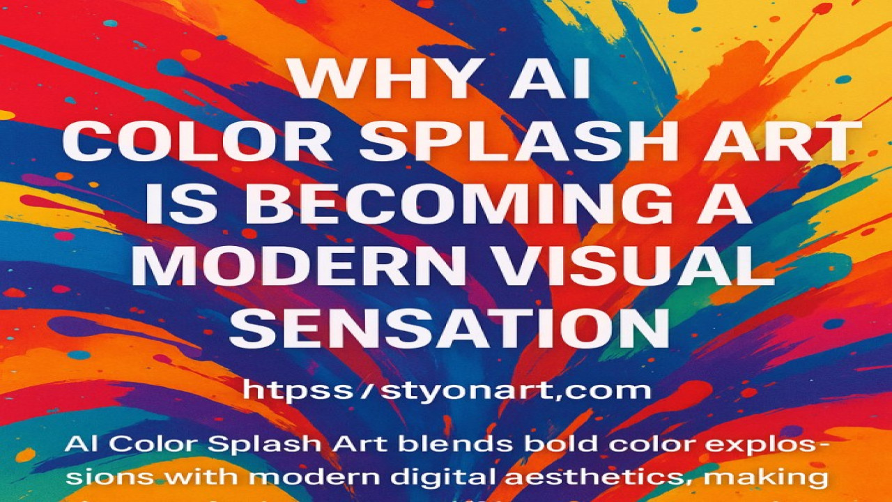 Why AI Color Splash Art Is Becoming a Modern Visual Sensation