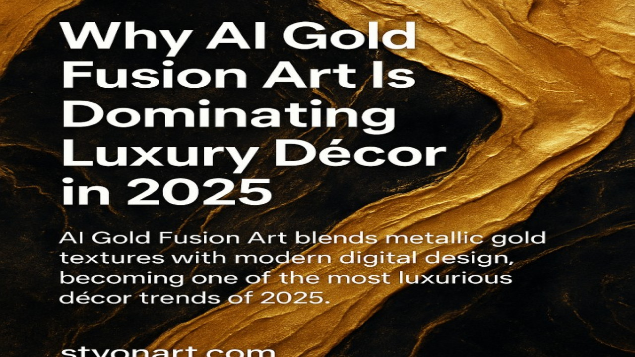 Why AI Gold Fusion Art Is Dominating Luxury Décor in 2025