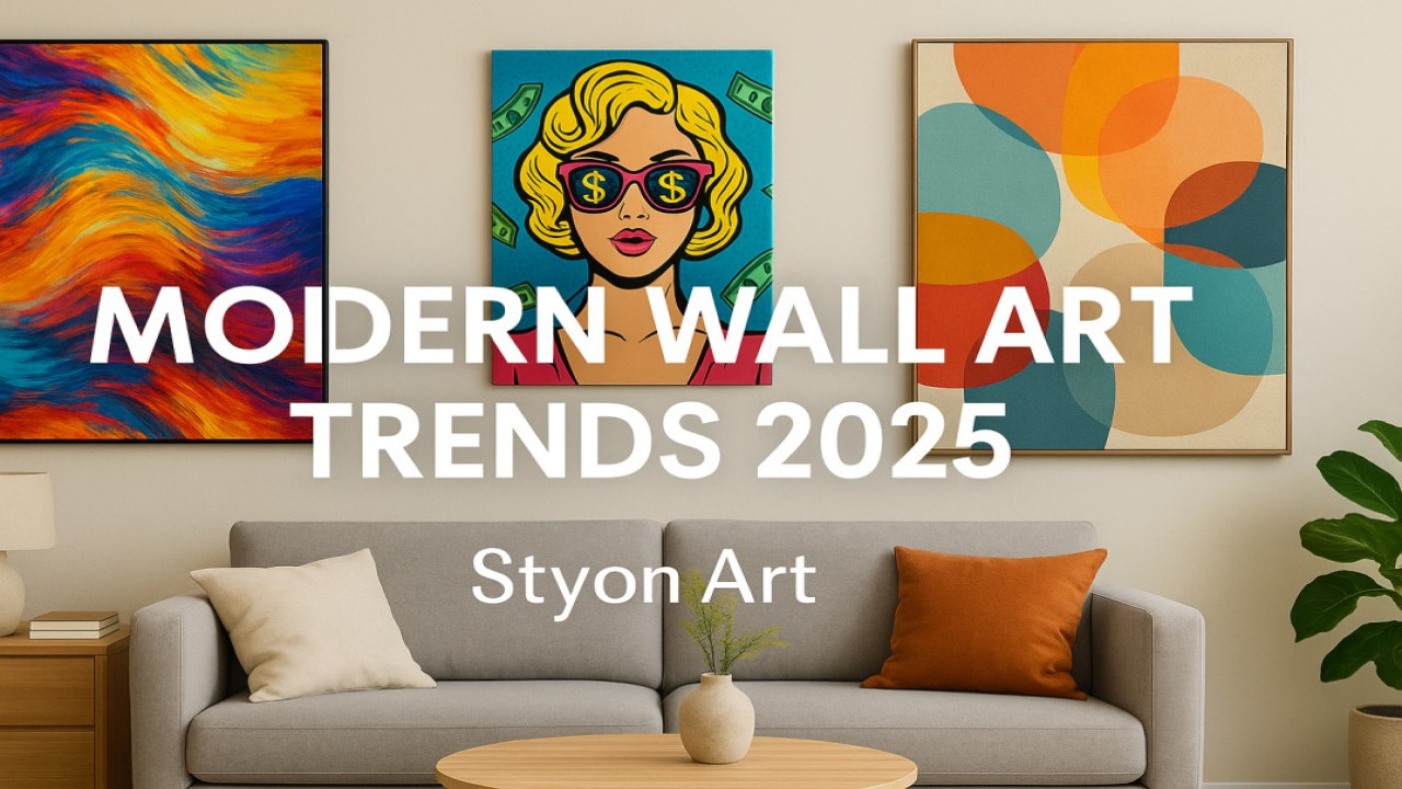 Top 10 Modern Wall Art Trends for 2025 – Redefining Creativity at Home 🏡✨