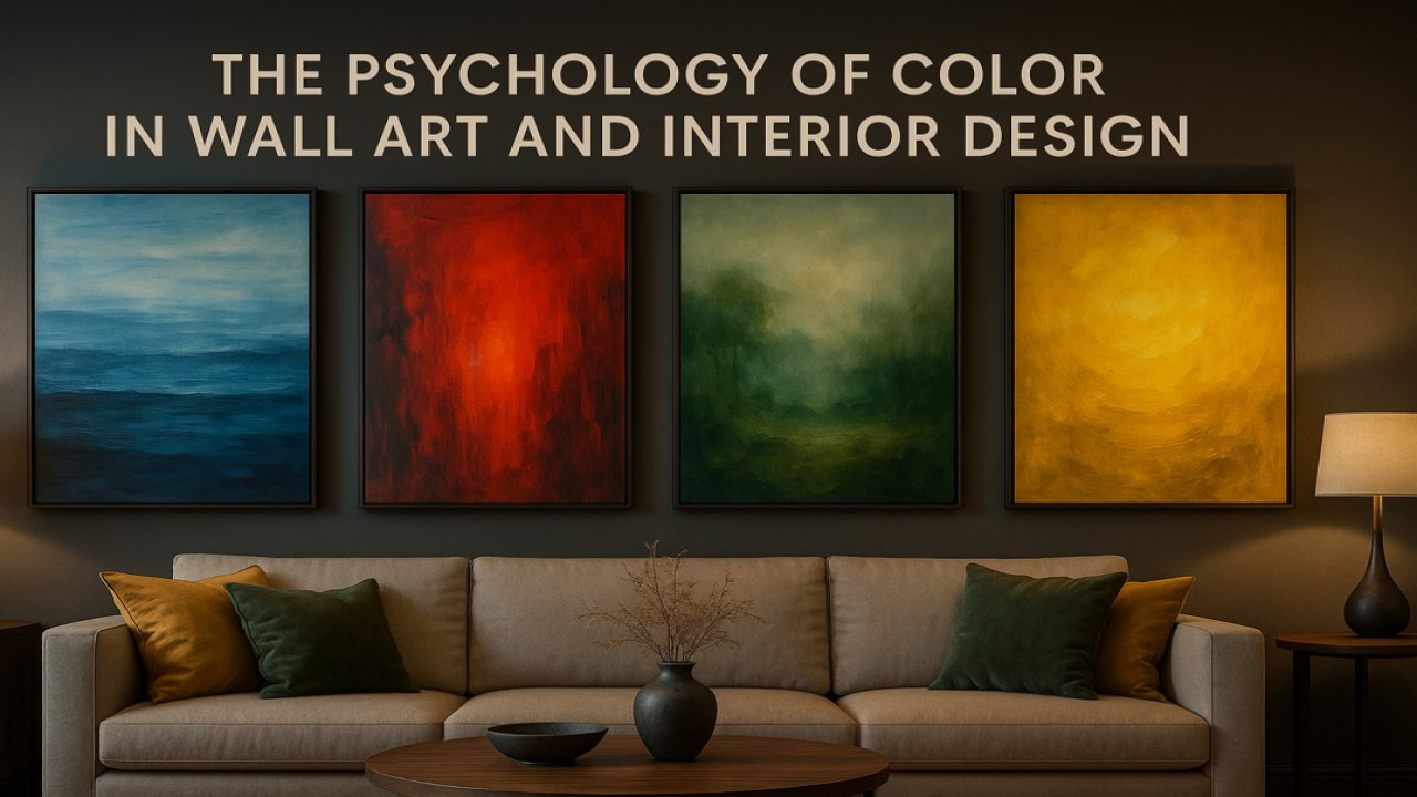 🎨 The Psychology of Color in Wall Art and Interior Design