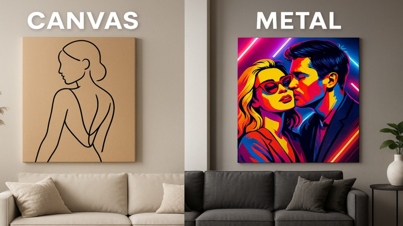 Canvas vs. Metal Prints: Which Looks More Premium in a Modern Home?