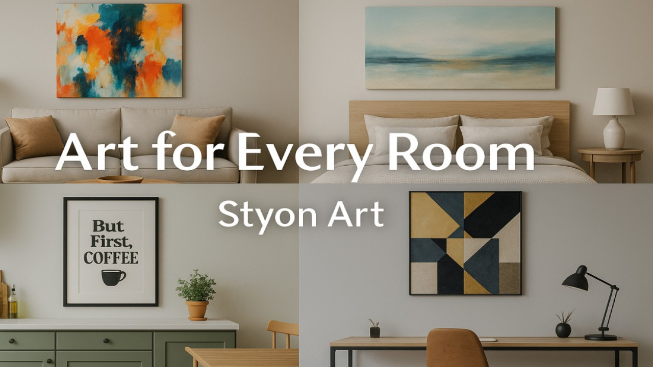 Art for Every Room – How to Choose the Perfect Piece for Your Space 🏡🎨