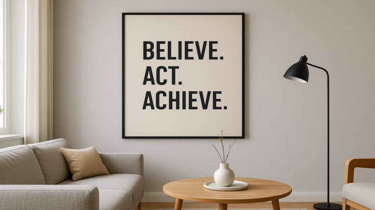 Motivational Wall Art: The Daily Boost Your Mind Deserves