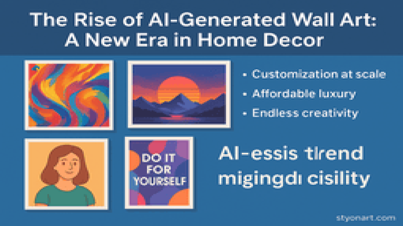 The Rise of AI-Generated Wall Art: A New Era in Home Decor