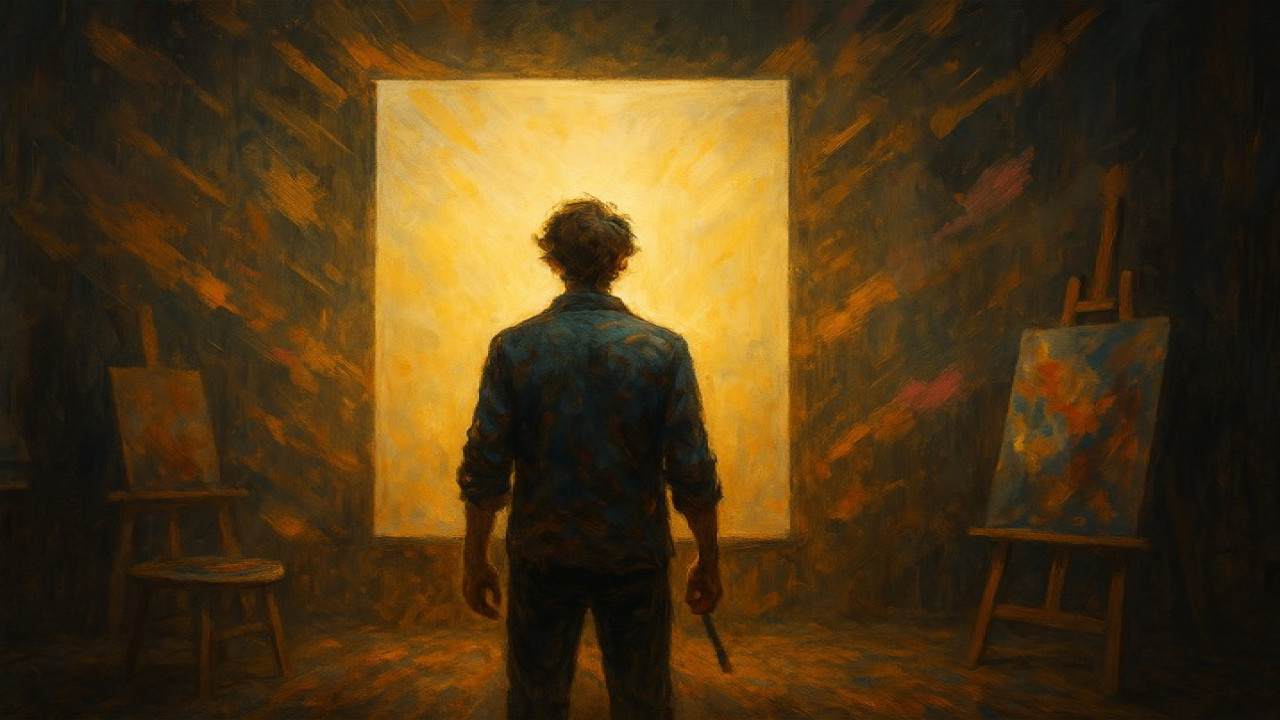 The Fear of the Blank Canvas – Turning Anxiety Into Art