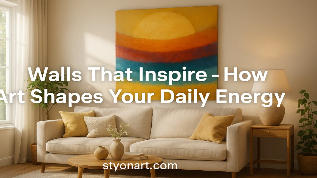 Walls That Inspire — How Art Shapes Your Daily Energy