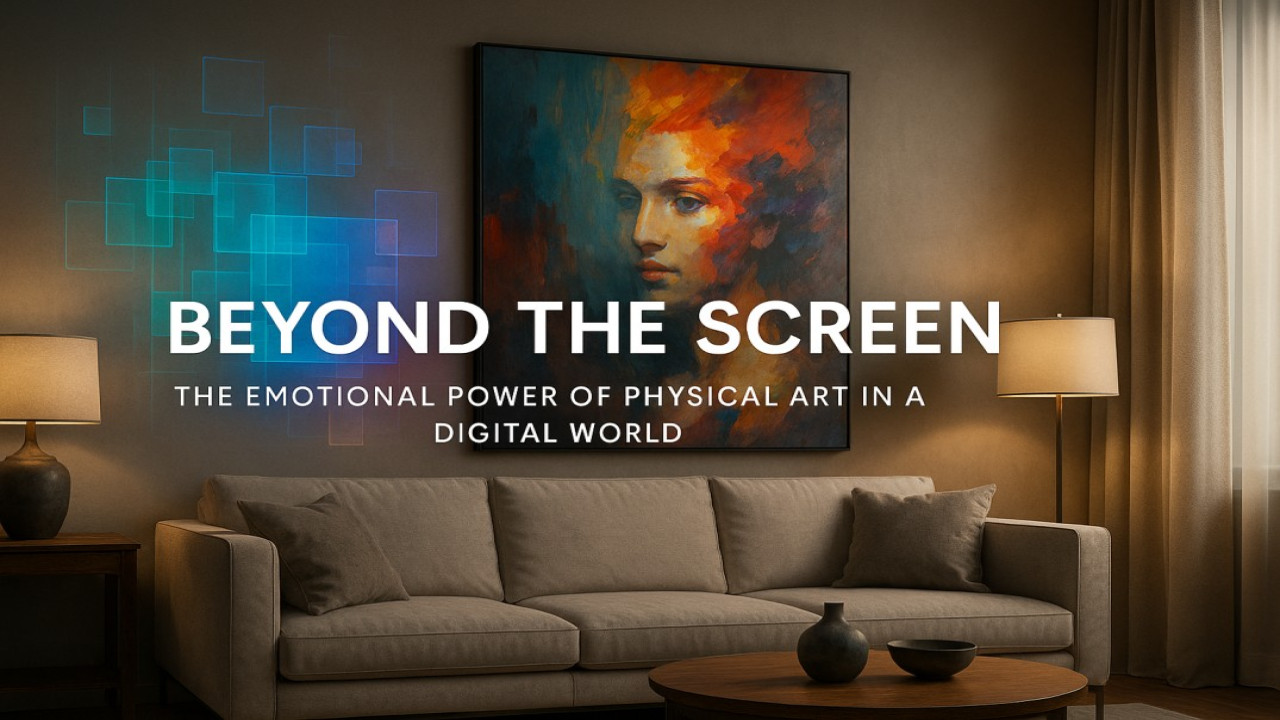 🌐 Beyond the Screen — The Emotional Power of Physical Art in a Digital World