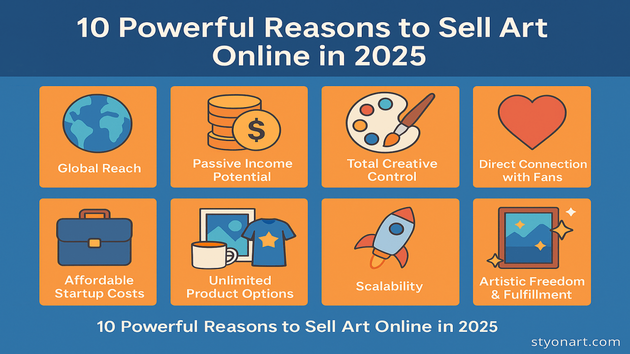 10 Powerful Reasons to Sell Art Online in 2025