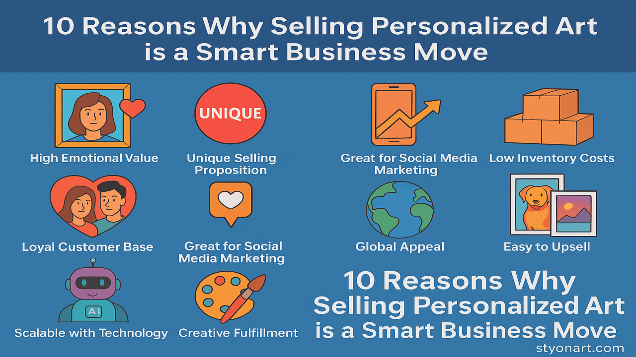 10 Reasons Why Selling Personalized Art is a Smart Business Move