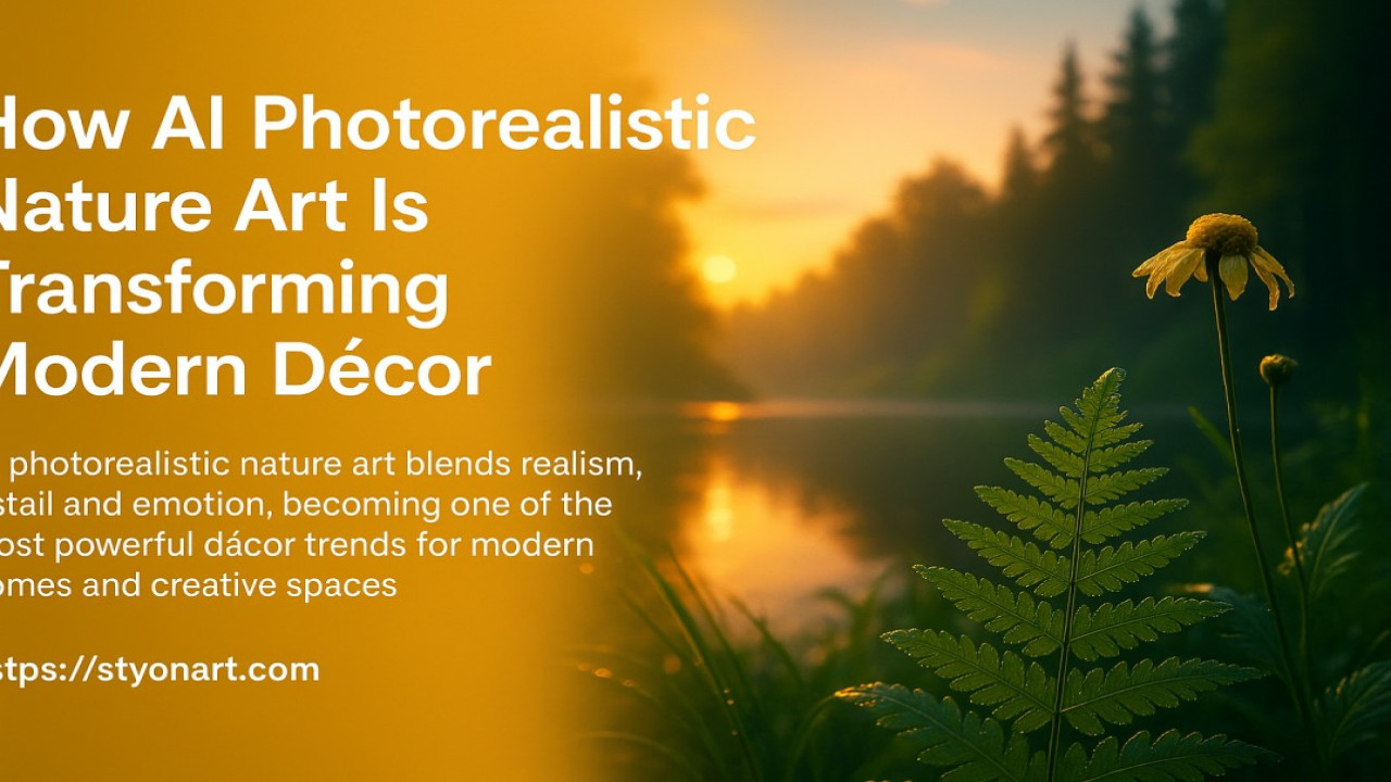 How AI Photorealistic Nature Art Is Transforming Modern Décor
