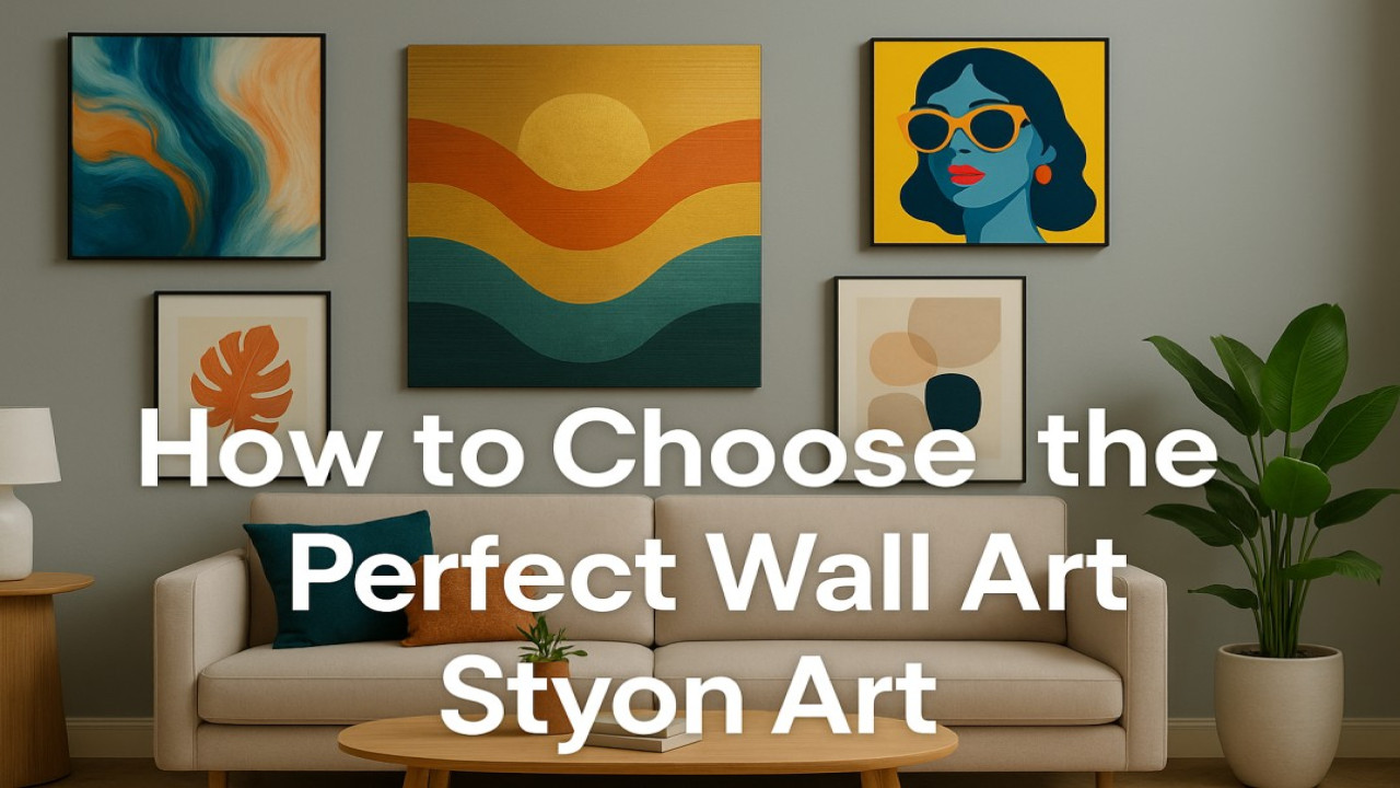 How to Choose the Perfect Wall Art for Your Space – A Complete Guide by Styon Art 🖼️✨